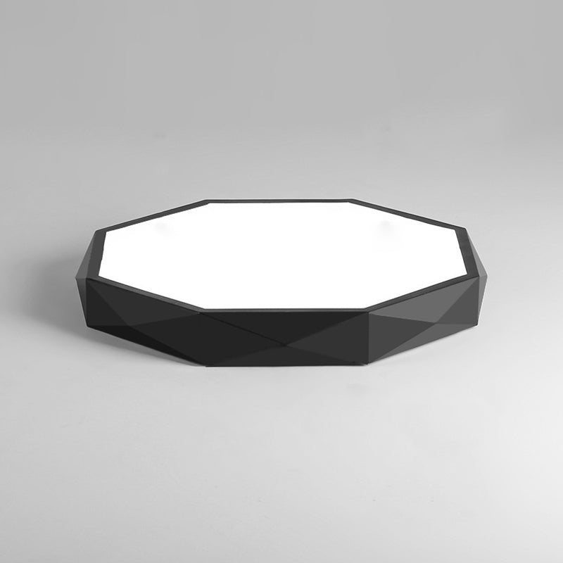Acrylic Geometric LED Ceiling Light in Modern Nordic Style Iron Macaron Flush Mount for Bedroom