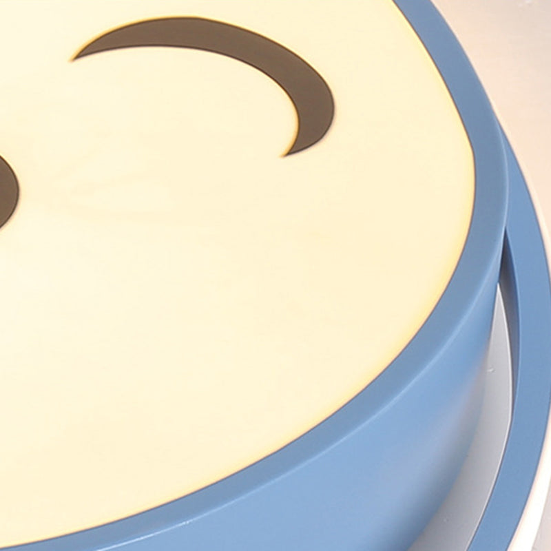 Acrylic Dolphin LED Ceiling Fixture in Kids Creative Style Lacquered Iron Flush Mount for Bedroom