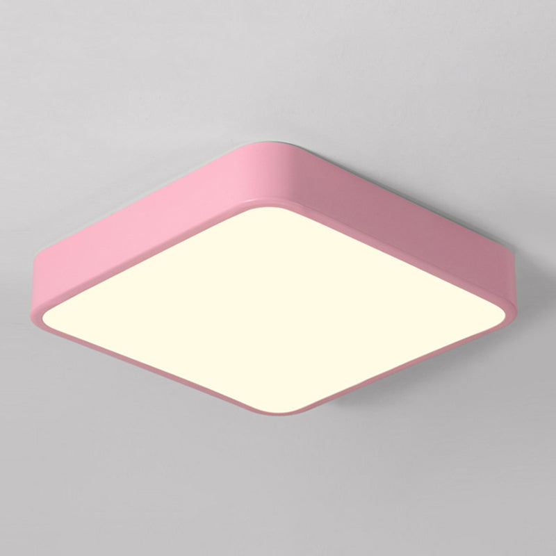 Lámpara de techo empotrada de acrílico de estilo moderno, luces geométricas de montaje empotrado de 1 luz