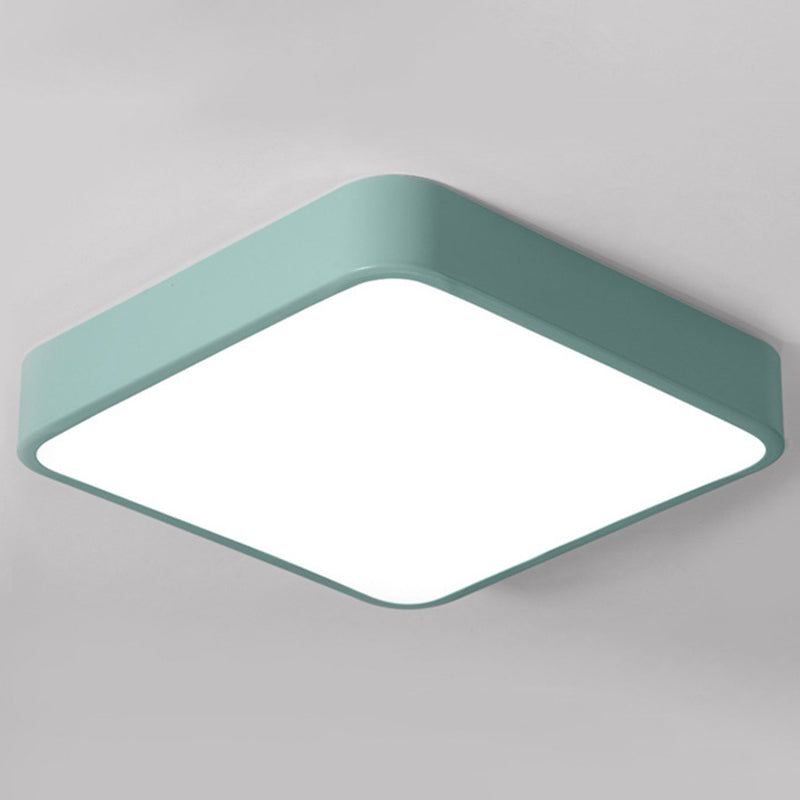 Lámpara de techo empotrada de acrílico de estilo moderno, luces geométricas de montaje empotrado de 1 luz