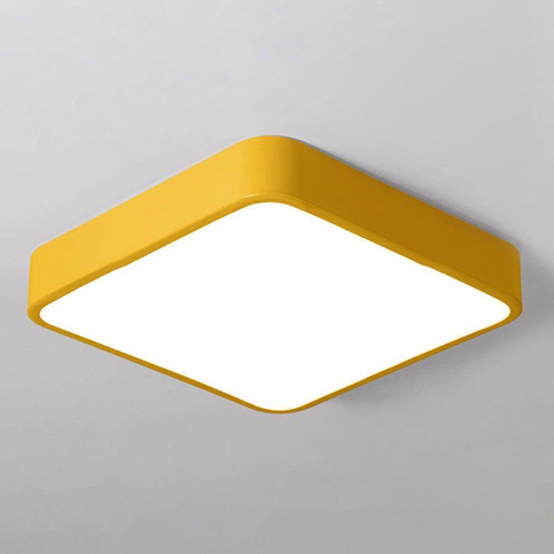 Lámpara de techo empotrada de acrílico de estilo moderno, luces geométricas de montaje empotrado de 1 luz