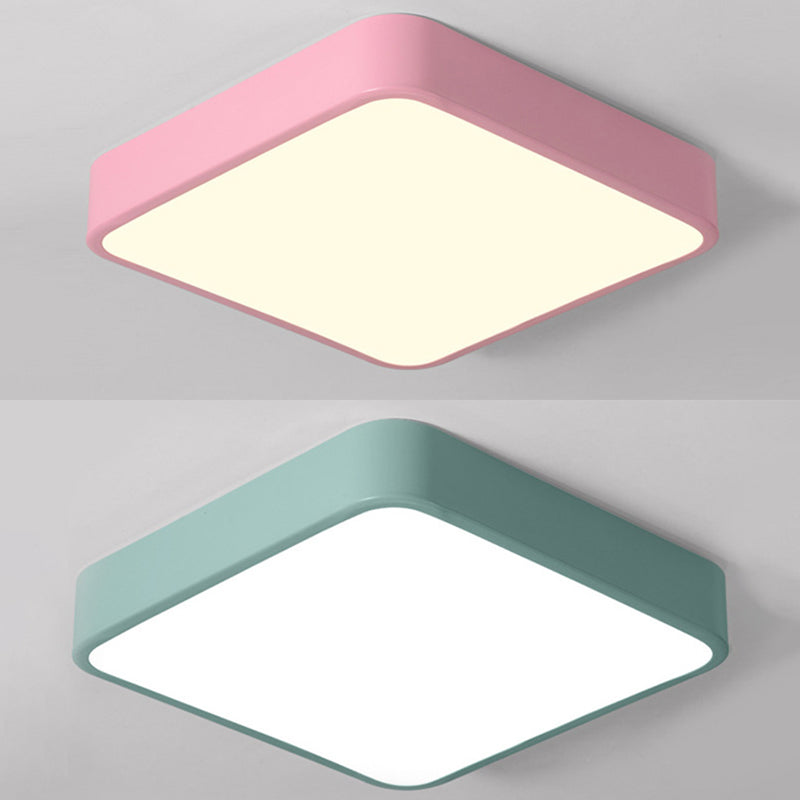 Lámpara de techo empotrada de acrílico de estilo moderno, luces geométricas de montaje empotrado de 1 luz