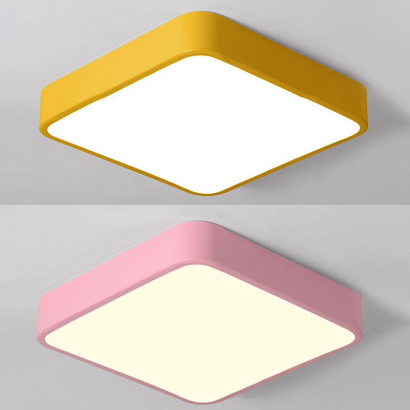 Lámpara de techo empotrada de acrílico de estilo moderno, luces geométricas de montaje empotrado de 1 luz