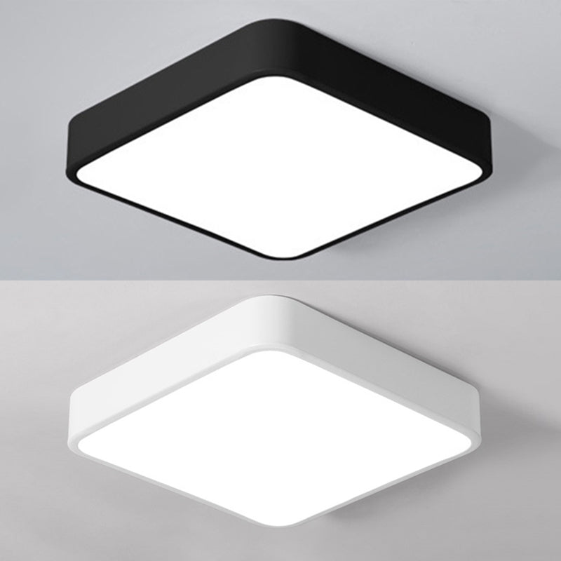 Lámpara de techo empotrada de acrílico de estilo moderno, luces geométricas de montaje empotrado de 1 luz