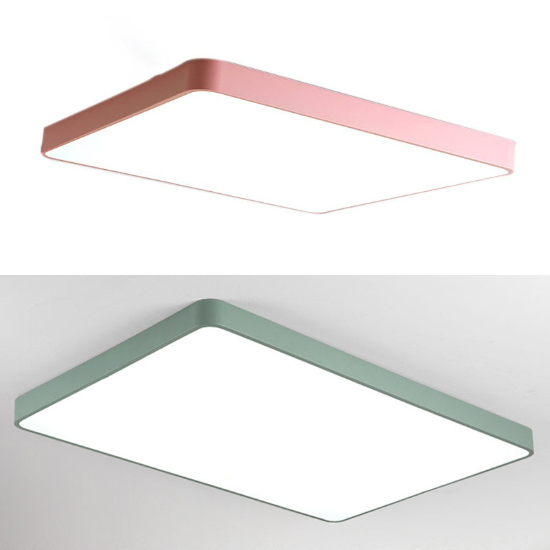 Lámpara de techo empotrada de acrílico de estilo moderno, luces geométricas de montaje empotrado de 1 luz