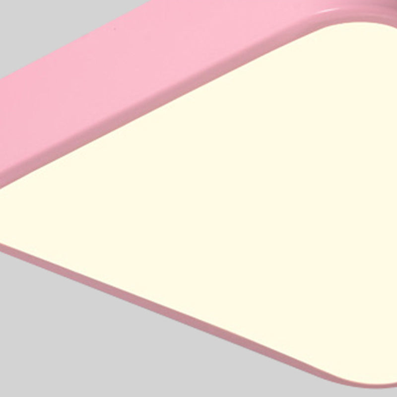 Lámpara de techo empotrada de acrílico de estilo moderno, luces geométricas de montaje empotrado de 1 luz