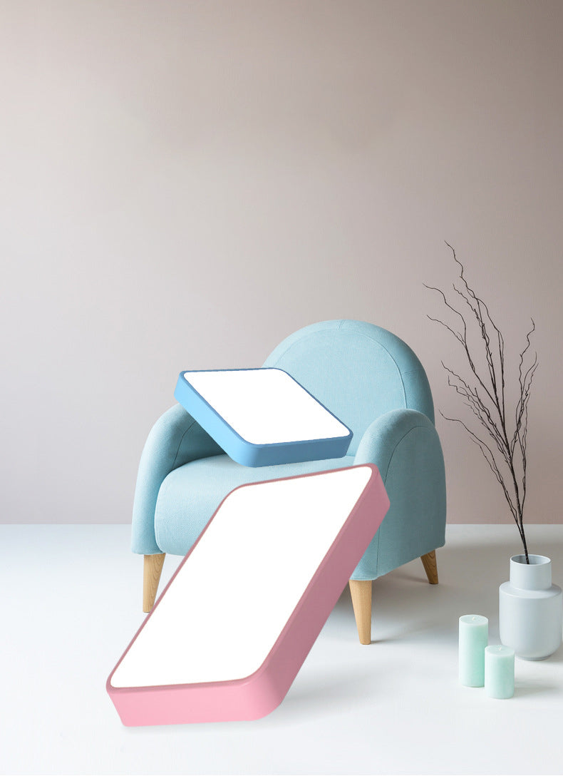 Lámpara de techo empotrada de acrílico de estilo moderno, luces geométricas de montaje empotrado de 1 luz