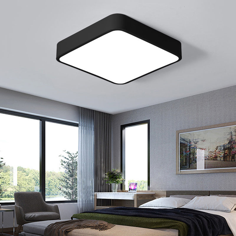 Lámpara de techo empotrada de acrílico de estilo moderno, luces geométricas de montaje empotrado de 1 luz