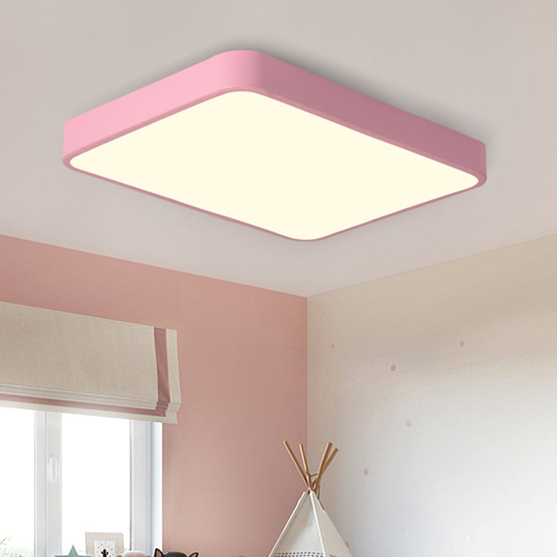 Lámpara de techo empotrada de acrílico de estilo moderno, luces geométricas de montaje empotrado de 1 luz