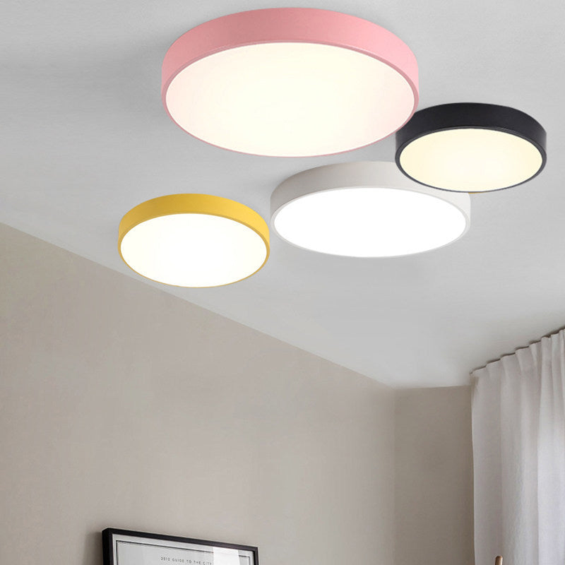 Runde, bündige Acryl-Deckenleuchten im modernen Stil, 1-flammige Einbauleuchten