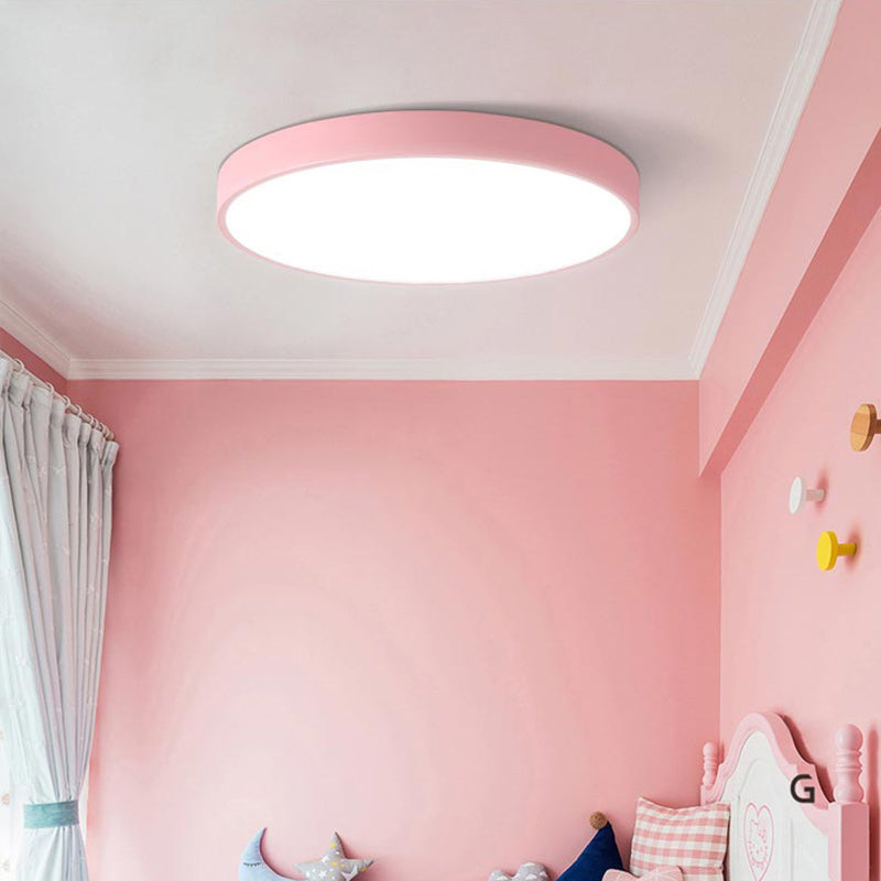 Runde, bündige Acryl-Deckenleuchten im modernen Stil, 1-flammige Einbauleuchten