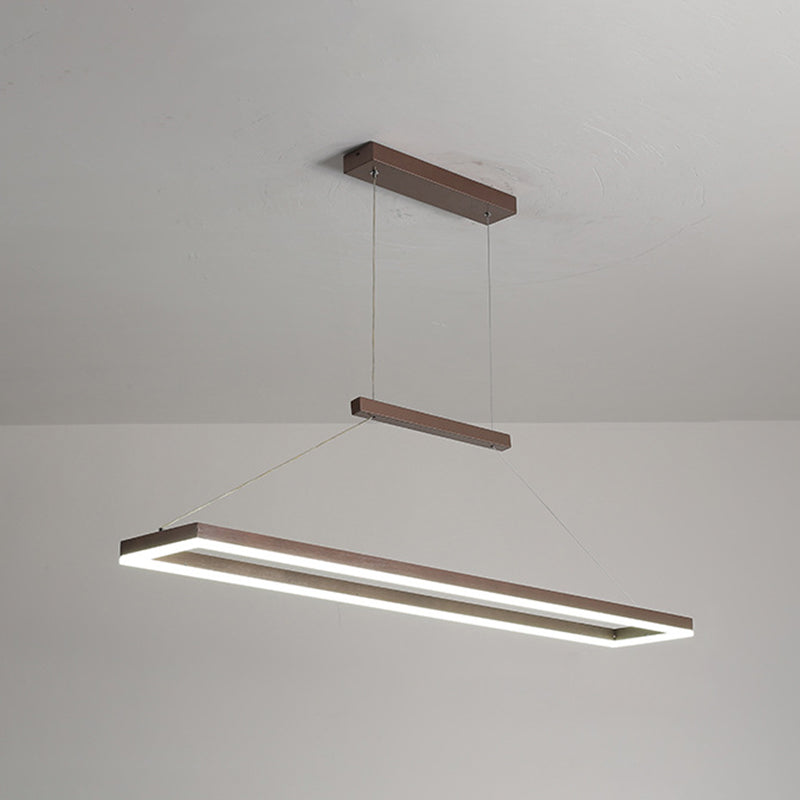 Rectangle island lighting Modern Kitchen Island Lighting Metal 1 Light Pendant Lighting in Gold