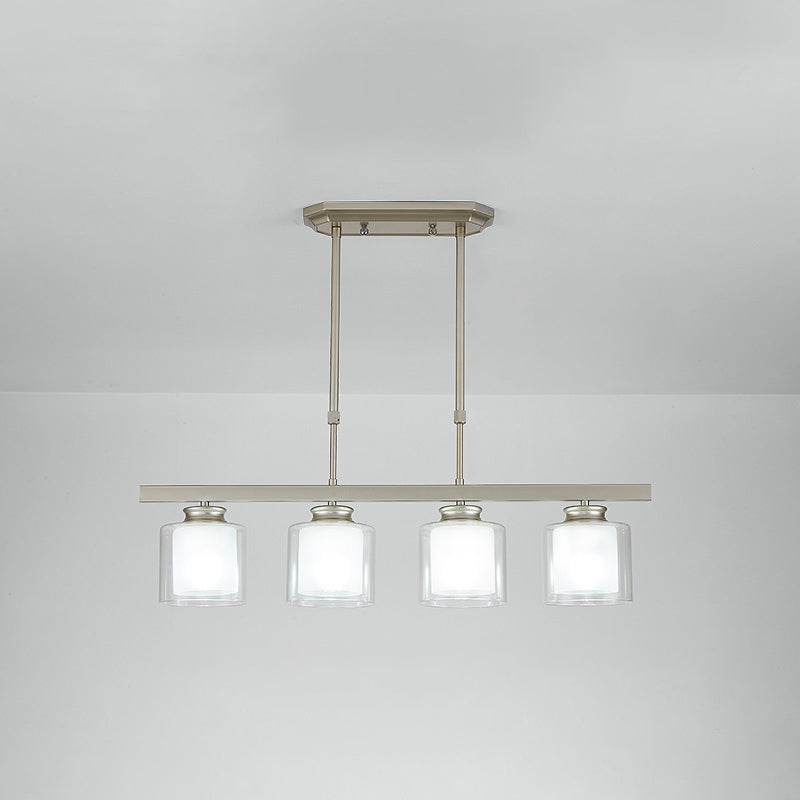 4 Éclairage pendentif à cylindre léger