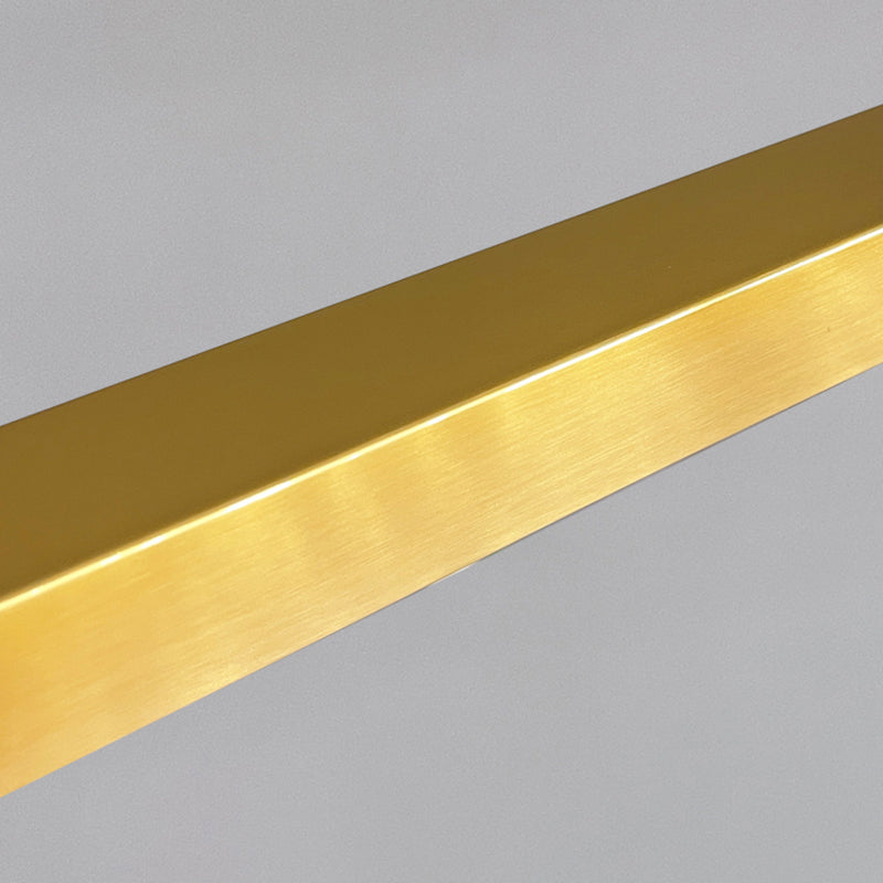 Dining Room Modern Island Lighting LED Linear Metal Pendant Light with 1 Light