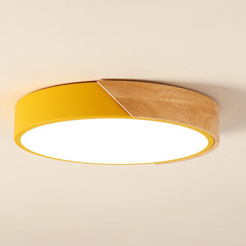 1-Light Round Flush Mount Light Modern Style Acrylic Flush Mount Lighting Fixtures