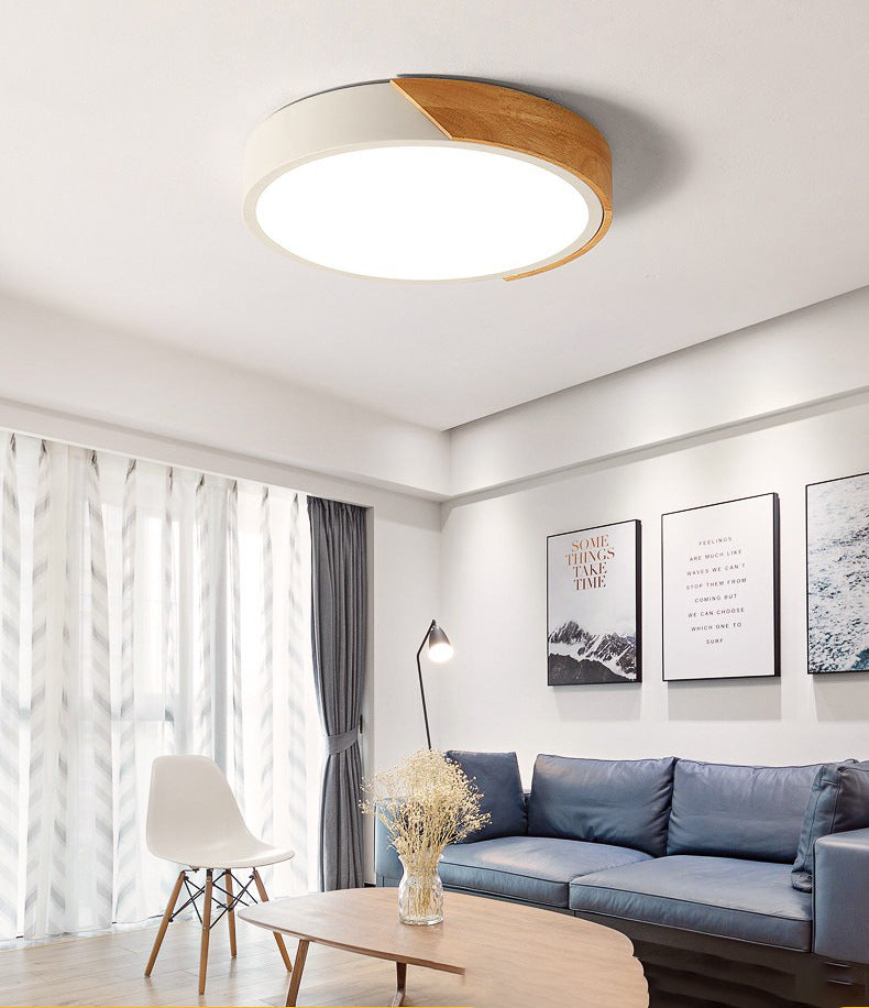 1-Light Round Flush Mount Light Modern Style Acrylic Flush Mount Lighting Fixtures