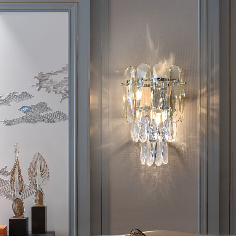 Lampada da parete in metallo elettroplato in stile moderno in stile di lusso sconde murale per spazi interni