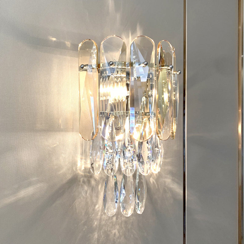 Lampada da parete in metallo elettroplato in stile moderno in stile di lusso sconde murale per spazi interni