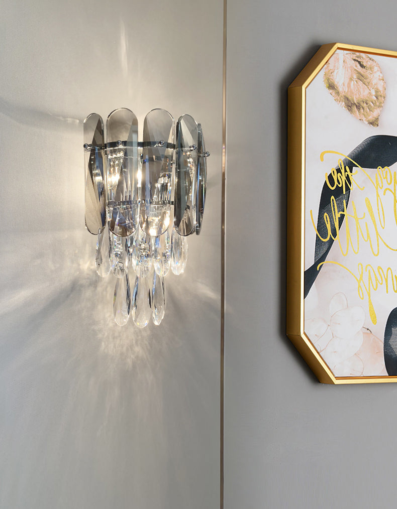 Lampada da parete in metallo elettroplato in stile moderno in stile di lusso sconde murale per spazi interni