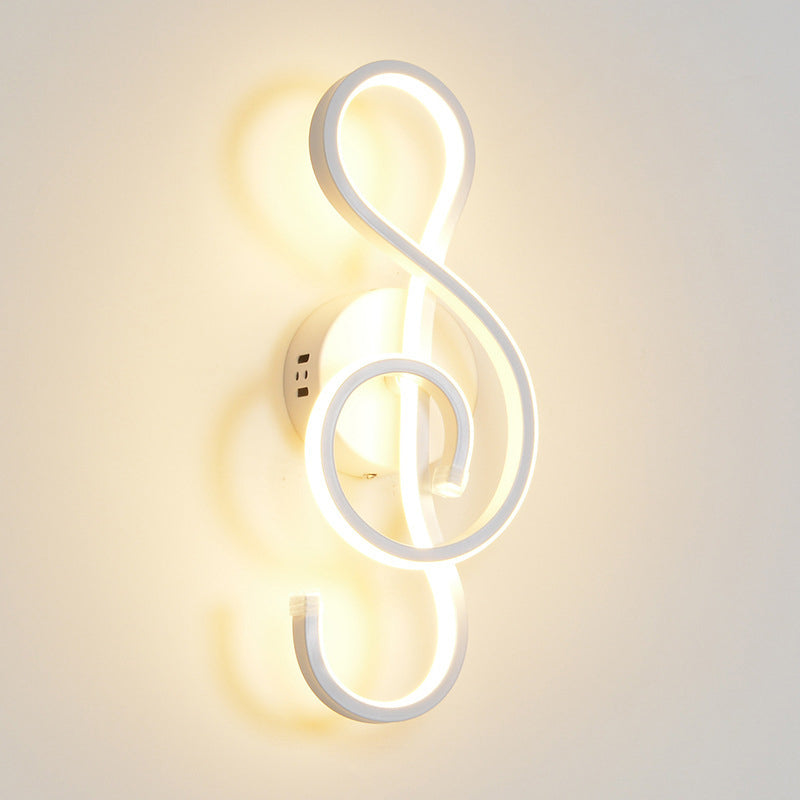 Lámpara de pared lineal de aluminio LED de Led Minimalista moderno con sombra acrílica
