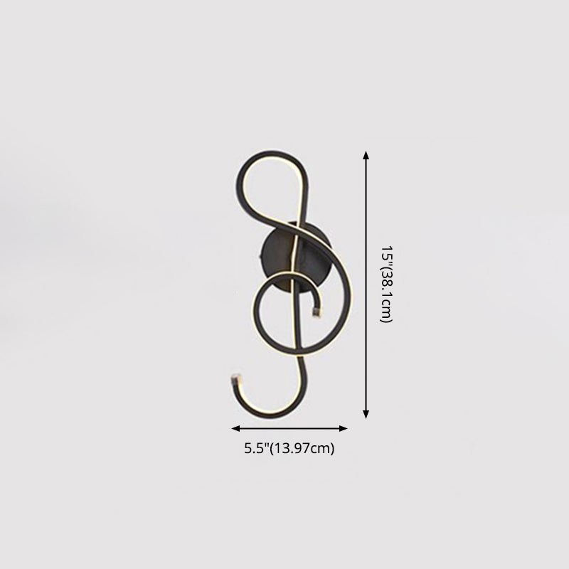 Lámpara de pared lineal de aluminio LED de Led Minimalista moderno con sombra acrílica