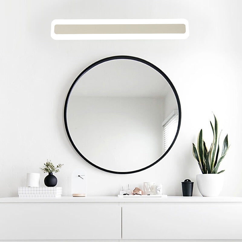 Metal linear Shade Wall Lights Modern 1 Head Wall Mount Fixture in White