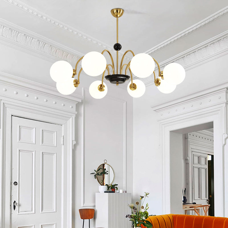 Modern Chandeliers For Dining Room Globe-Shaped Chandelier Pendant Light