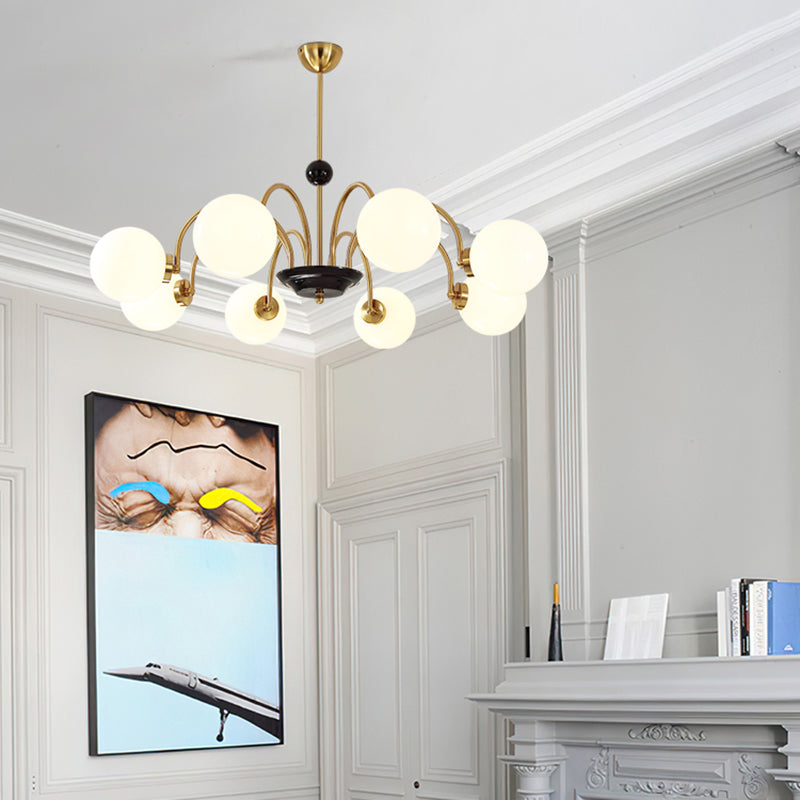 Modern Chandeliers For Dining Room Globe-Shaped Chandelier Pendant Light