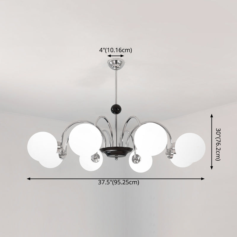 Modern Chandeliers For Dining Room Globe-Shaped Chandelier Pendant Light