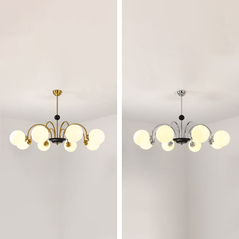 Modern Chandeliers For Dining Room Globe-Shaped Chandelier Pendant Light