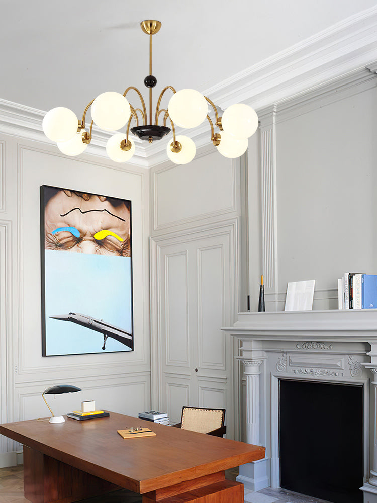 Modern Chandeliers For Dining Room Globe-Shaped Chandelier Pendant Light