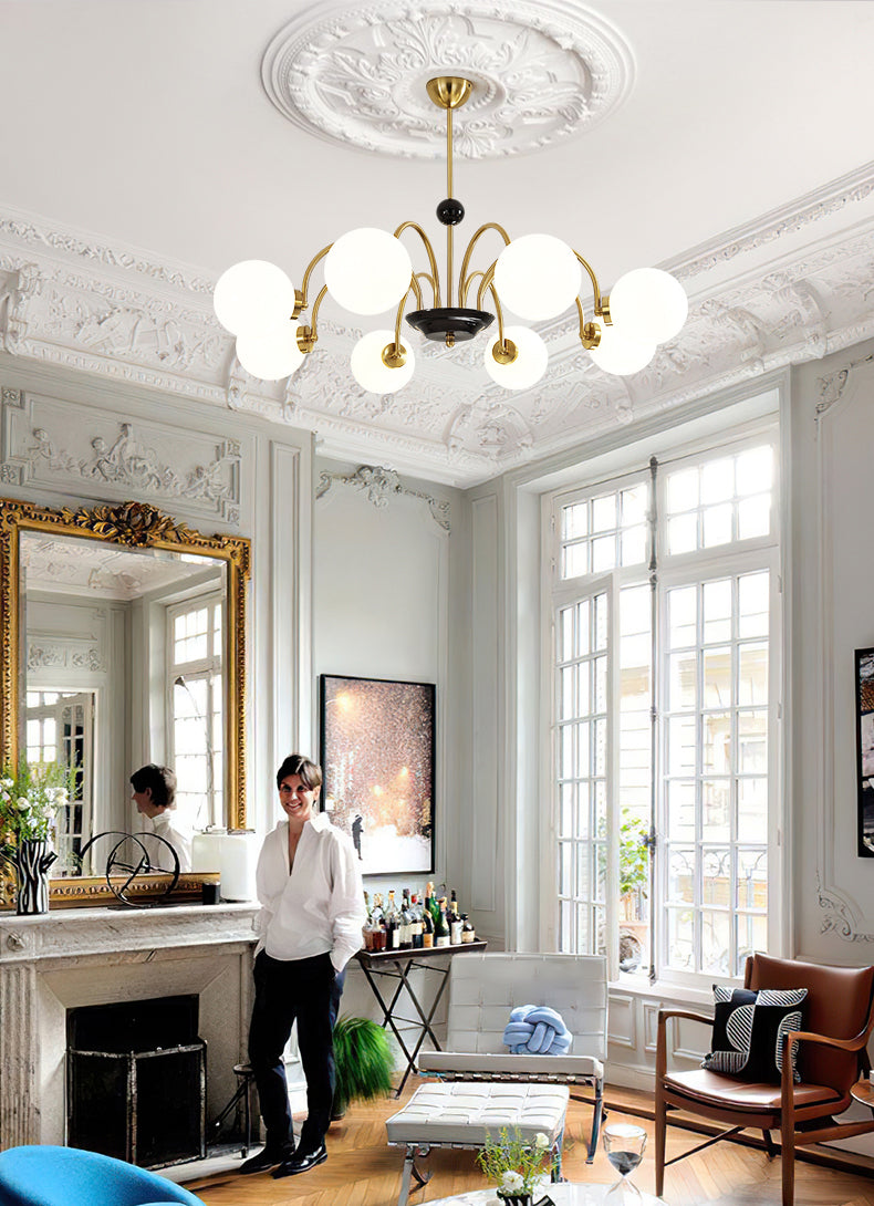 Modern Chandeliers For Dining Room Globe-Shaped Chandelier Pendant Light