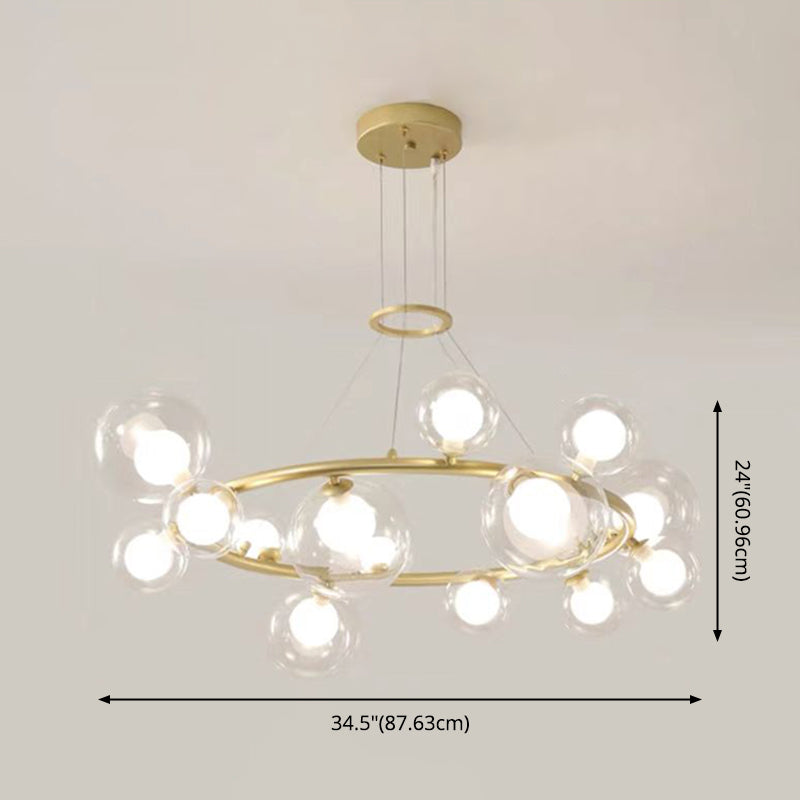 Chandeliers modernes pour la salle à manger Circular Chandelier suspendu plafonniers