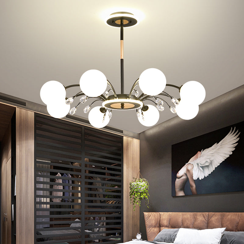 Moderne kroonluchter hanger lichte bollen kroonluchter hanglamp glazen globe kroonluchter