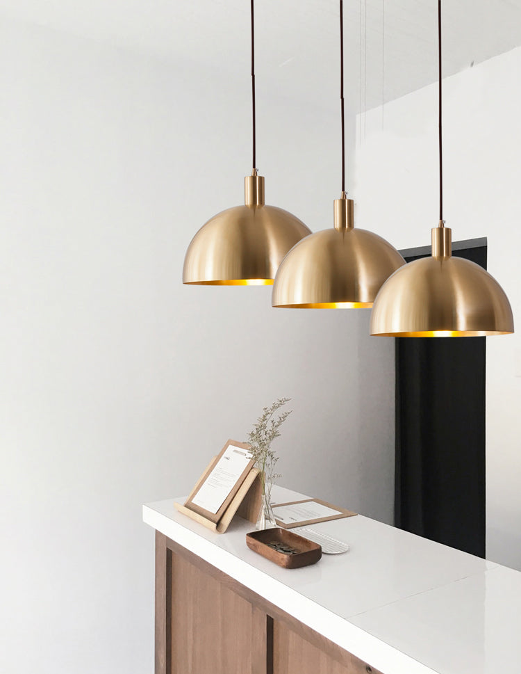 Lumière pendante en métal nordique 1 plafond suspendu au plafond pour salle à manger