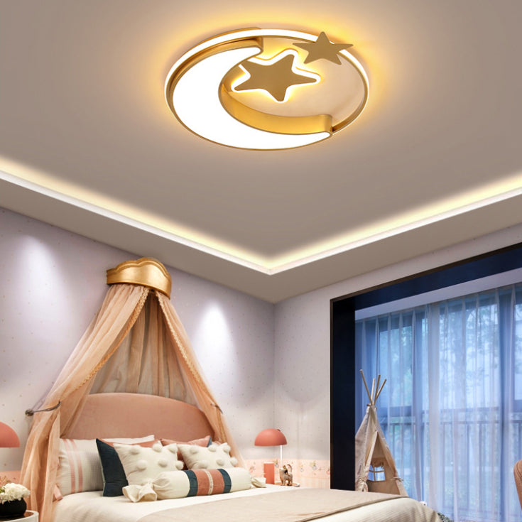 Kids Flush Mount Light Metal LED Ceiling Mount Light Fixture for Children's Room