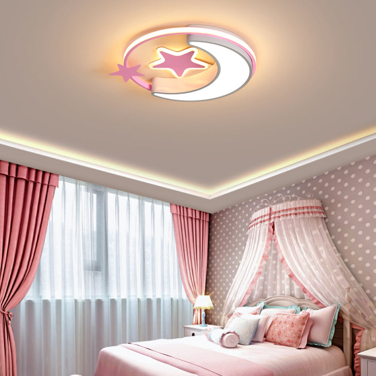 Kids Flush Mount Light Metal LED Ceiling Mount Light Fixture for Children's Room