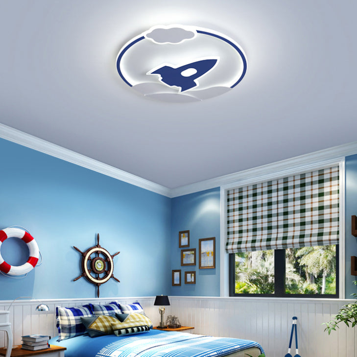 Kids Flush Mount Light Metal LED Ceiling Mount Light Fixture for Children's Room