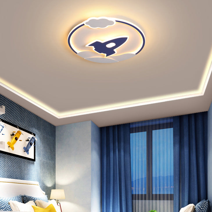 Kids Flush Mount Light Metal LED Ceiling Mount Light Fixture for Children's Room