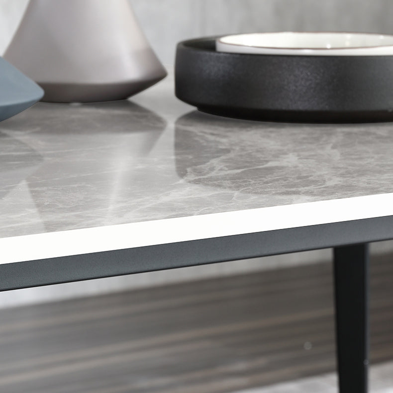 Modern Style Sintered Stone Top Dining Room Table Set with Rectangle Table Dining Furniture