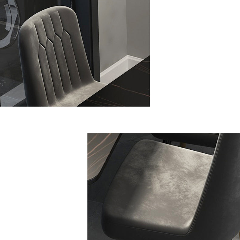 Rectangle Contemporary Sintered Stone Dining Room Set with 4 Legs Table Dining Table Sets