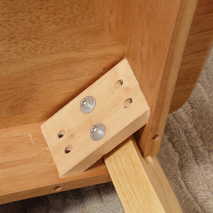 Modern Style Solid Wood Brown Dining Room Set with Rectangle Table Home Dining Table Furniture