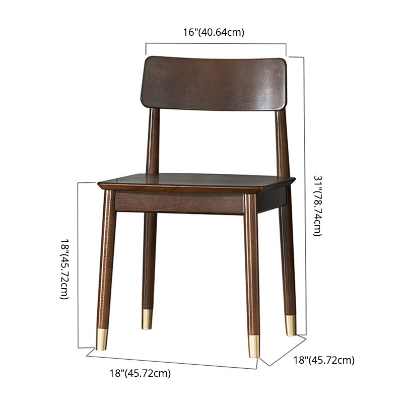 Modern Solid Wood Brown Dining Room Set with Rectangle Table Dining Table Furniture for Home Use