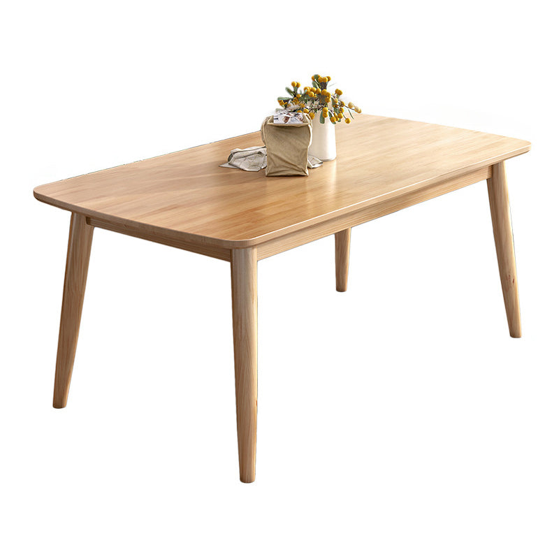 Modern Solid Wood Rectangle Dining Room Set Home Use Dining Table Furniture