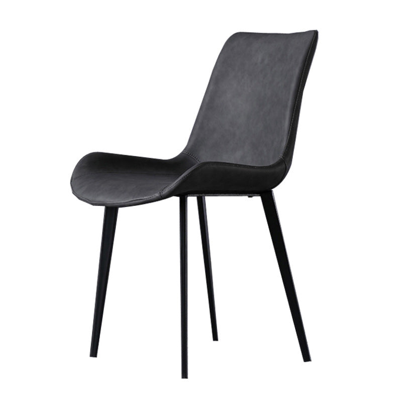 Modern Sintered Stone Gray Dining Set with Rectangle Tabale and Metal Base Dining Set