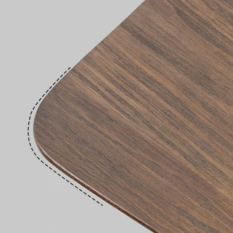 Contemporary Wooden Dining Room Set Rectangle Standard Height Formal Dining Table Furniture