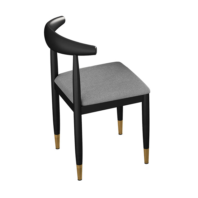 Modern Style Kitchen Rectangle Shape Dining Set Sintered Stone Standard Dining Set in Black