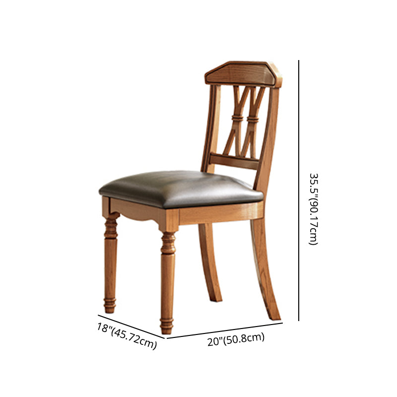 Traditional Solid Wood Dining Set Standard Height with Rectangle Top Dining Room Set