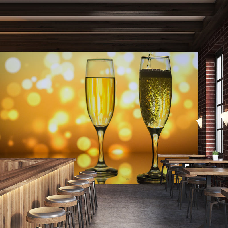 Wine Wall Mural Commercial Decoration for Bar Restaurant, Custom Size Available