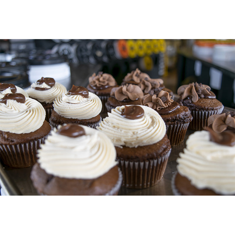 Cup Cake Wall Covering Mural Commercial Moisture Resistant Wall Decor, Custom Size